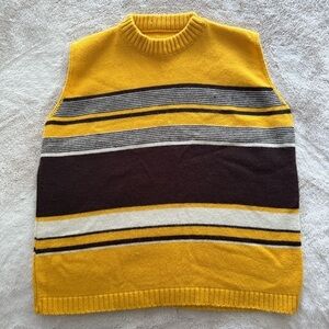 Vintage 70’s striped sleeveless sweater vest